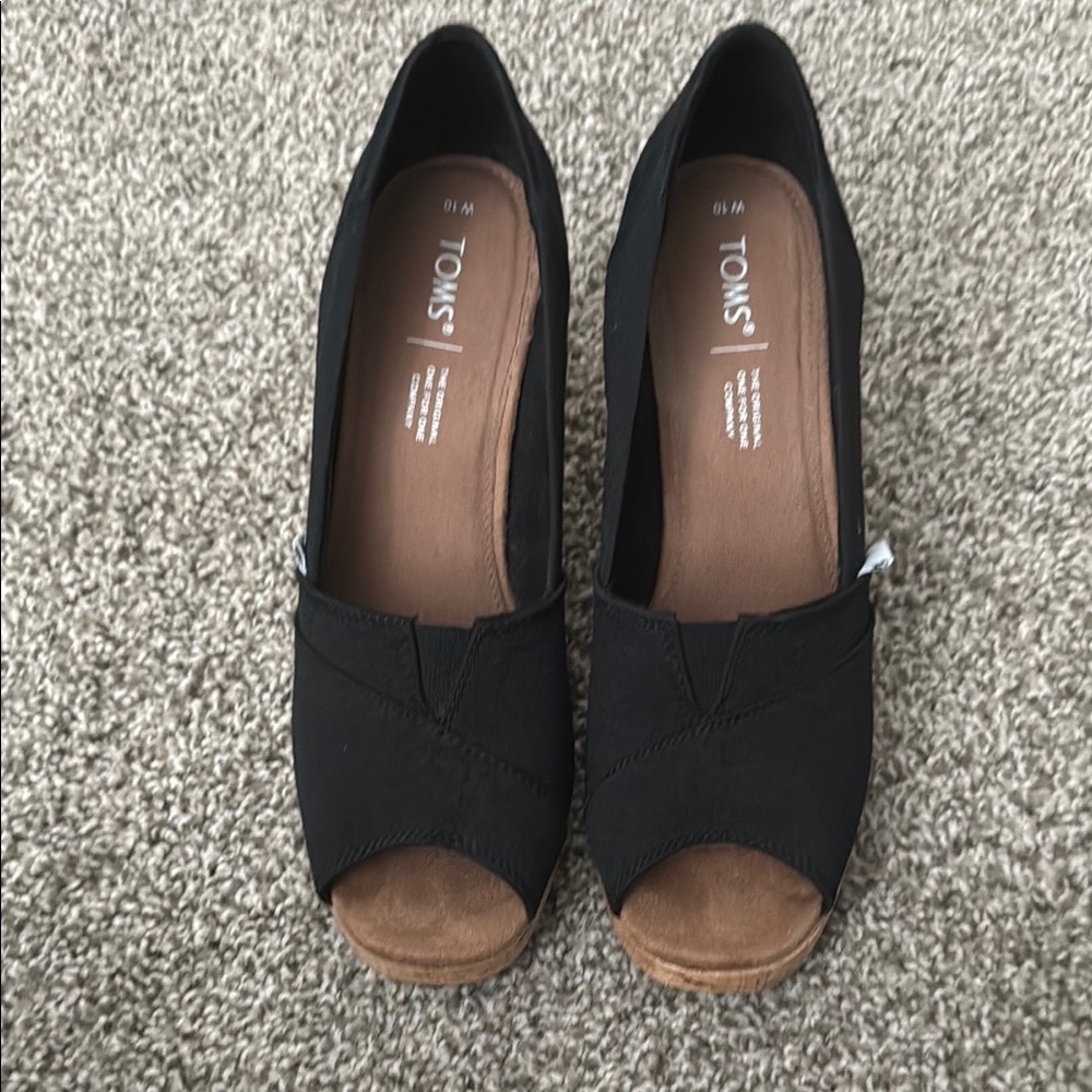 Toms Black Scattered Woven